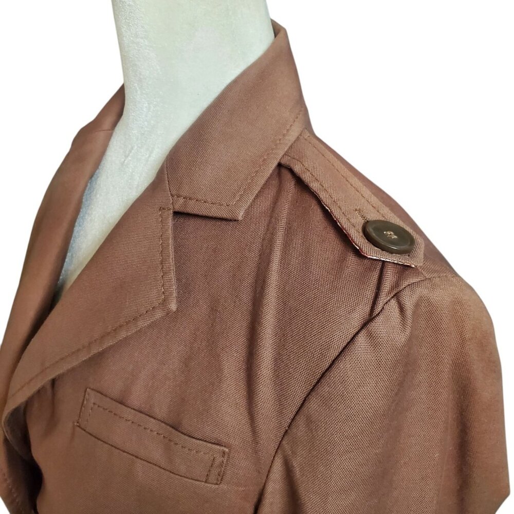 The Limited Womens Blazer Jacket 2 Brown Notch Lapel Pockets Single Breasted - Picture 4 of 13